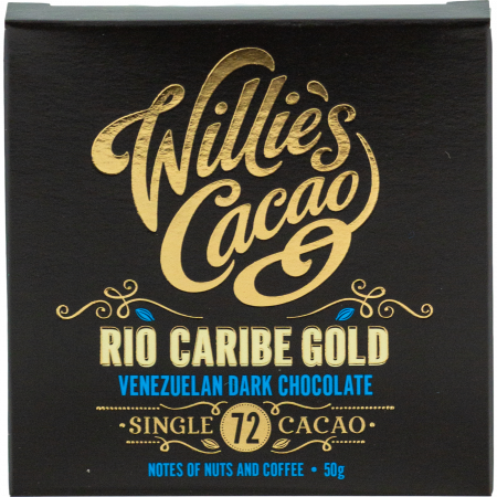 Willie's Cacao Rio Caribe Gold, Venezuelan 72, 50-g-Tafel Delectable Single Estate Cacao