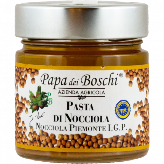 Papa dei Boschi Pasta di Nocciola Piemonte I.G.P., 200-g-Glas Papa dei Boschi Pasta di Nocciola Piemonte I.G.P., 200-g-Glas
