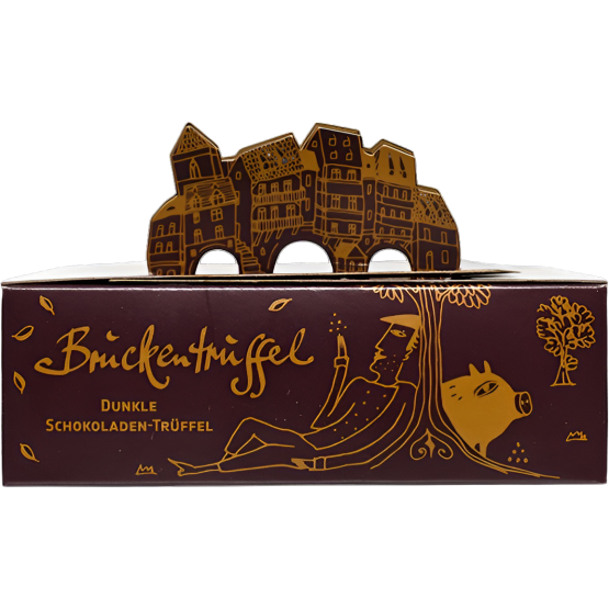 Goldhelm Schokolade Brückentrüffel 15er Box, 128-g-Schachtel Goldhelm Schokolade Brückentrüffel 15er Box, 128-g-Schachtel