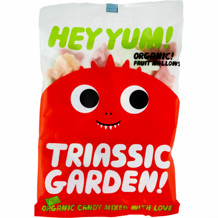 Hey Yum! Triassic Garden! Organic Fruit Mallows, 100-g-Beutel Hey Yum! Triassic Garden! Organic Fruit Mallows, 100-g-Beutel