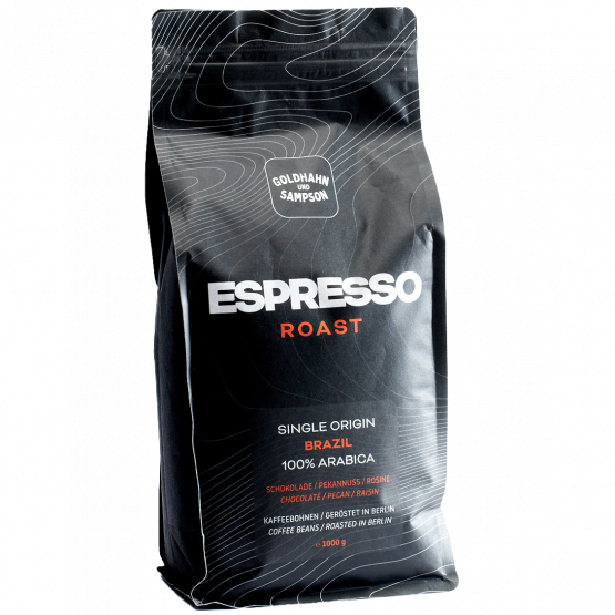 Goldhahn und Sampson Brazil - Espresso Roast, 1000-g-Beutel GundS Goldhahn und Sampson Brazil - Espresso Roast, 1000-g-Beutel GundS