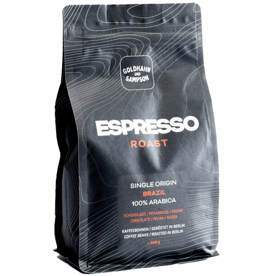 Goldhahn und Sampson Brazil - Espresso Roast, 500-g-Beutel GundS Goldhahn und Sampson Brazil - Espresso Roast, 500-g-Beutel GundS