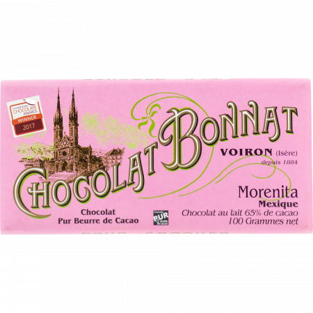 Bonnat Morenita Mexique, Chocolat au lait 65 % cacao, 100-g-Tafel Grands Crus Du Cacao