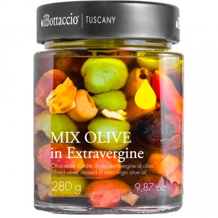 il Bottaccio Mix Olive in Extravergine, 280-g-Glas