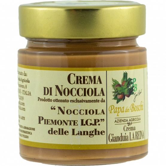 Papa dei Boschi Crema Gianduia LA REINA di Nocciola Piemonte I.G.P., 250-g-Glas Papa dei Boschi Crema Gianduia LA REINA di Nocciola Piemonte I.G.P., 250-g-Glas