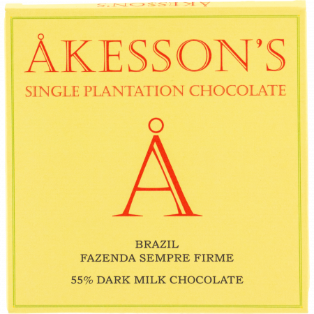 kesson's Brazil 55% Dark Milk Chocolate, Fazenda Sempre Firme, 60-g-Tafel
