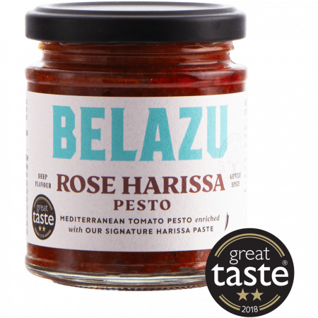 Belazu Rose Harissa Pesto, 165-g-Glas