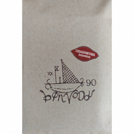 Bonvodou Cooagronavada - dunkle Kirsche/Kaffee - 90%, 50-g-Tafel