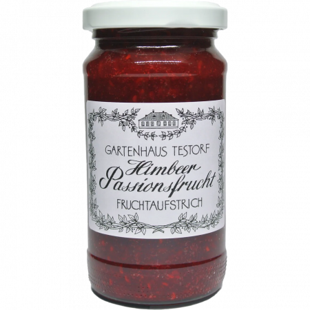 Gartenhaus Testorf Himbeer-Passionsfrucht Aufstrich, 230-g-Glas Gartenhaus Testorf Himbeer-Passionsfrucht Aufstrich, 230-g-Glas