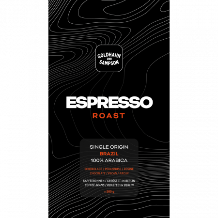 Goldhahn und Sampson Brazil - Espresso Roast, 500-g-Beutel GundS