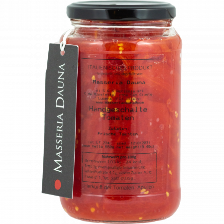 Masseria Dauna - Handpeeled Tomatoes - 550g-Glas