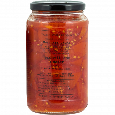 Masseria Dauna - Spaccatelle - hand cut coarse tomatoes - 550g-Glas