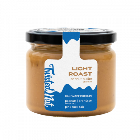 Twisted Nut Organic Peanut Butter Light Roast, 300-g-Glas