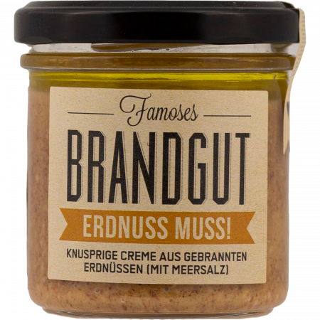 Brandgut Erdnuss Muss!, 160-g-Glas Brandgut Erdnuss Muss!, 160-g-Glas