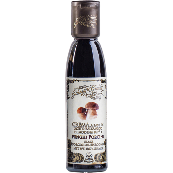 Acetaia Giusti Crema a base di "Aceto Balsamico di Modena IGP" Porcini, 150-ml-Flasche Acetaia Giusti Crema a base di "Aceto Balsamico di Modena IGP" Porcini, 150-ml-Flasche
