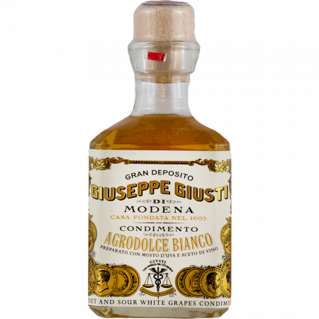 Acetaia Giusti "IL BIANCO DI MODENA" MEDAGLIERE Cubica, 250-ml-Flasche Acetaia Giusti "IL BIANCO DI MODENA" MEDAGLIERE Cubica, 250-ml-Flasche
