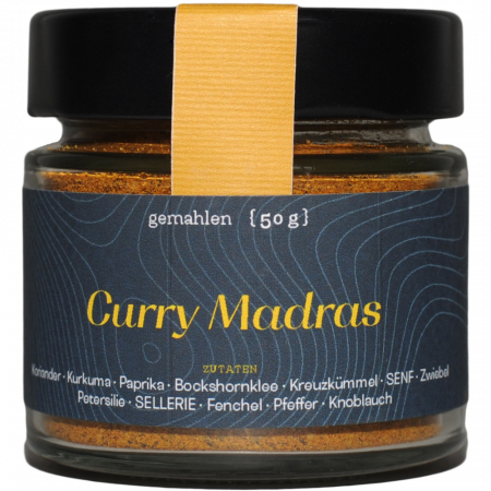 Gewrzmhle Rosenheim Curry Madras, 50-g-Glas