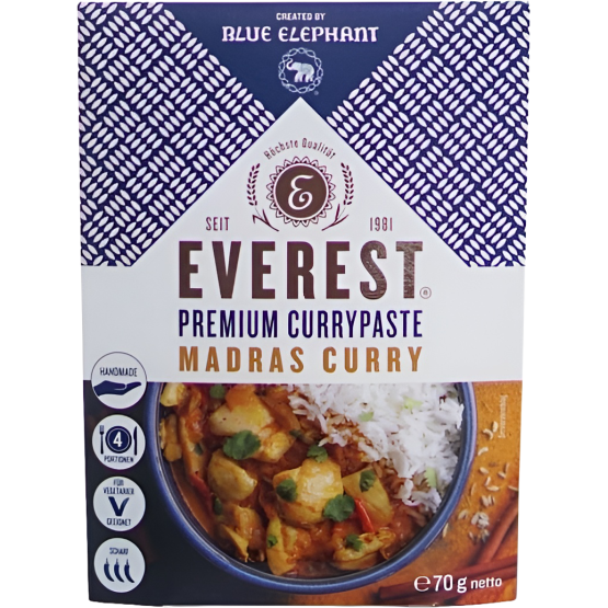 Blue Elephant Everest Madras Curry, 70-g-Packung Blue Elephant Everest Madras Curry, 70-g-Packung
