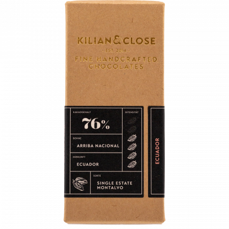 Kilian & Close 76 % Equador Single Estate Montalvo, 80-g-Tafel