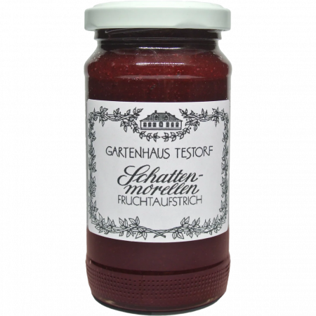 Gartenhaus Testorf Schattenmorellen Fruchtaufstrich, 240-g-Glas Gartenhaus Testorf Schattenmorellen Fruchtaufstrich, 240-g-Glas