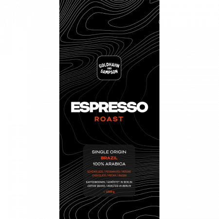 Goldhahn und Sampson Brazil - Espresso Roast, 1000-g-Beutel GundS