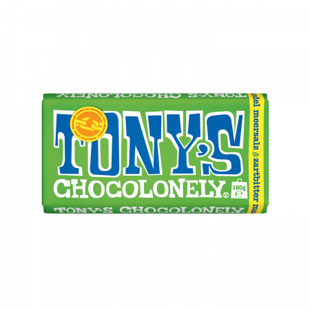 Tony's Chocolonely Zartbitterschokolade 51% Mandel Meersalz, 180-g-Tafel Tony's Chocolonely Zartbitterschokolade 51% Mandel Meersalz, 180-g-Tafel