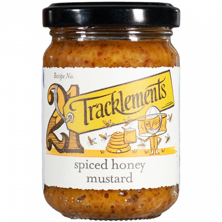 Tracklements Spiced honey mustard, 140-g-Glas