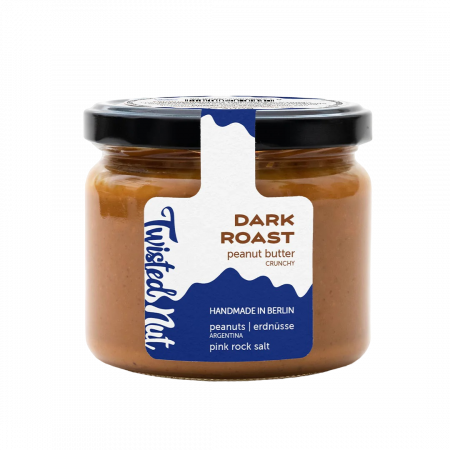 Twisted Nut Organic Peanut Butter Dark Roast, 300-g-Glas Twisted Nut Organic Peanut Butter Dark Roast, 300-g-Glas