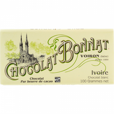 Bonnat Ivoire Chocolat Blanc, 100-g-Tafel Tablettes Classiques