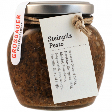 Grossauer Steinpilz-Pesto, 180-g-Glas Grossauer Steinpilz-Pesto, 180-g-Glas