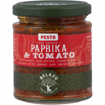 Belazu Oak Smoked Paprika & Tomato Pesto, 165-g-Glas