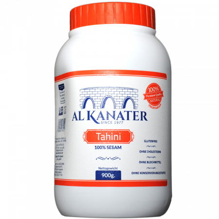 Alkanater Tahina 100% ground sesame seeds, 900-g-Becher