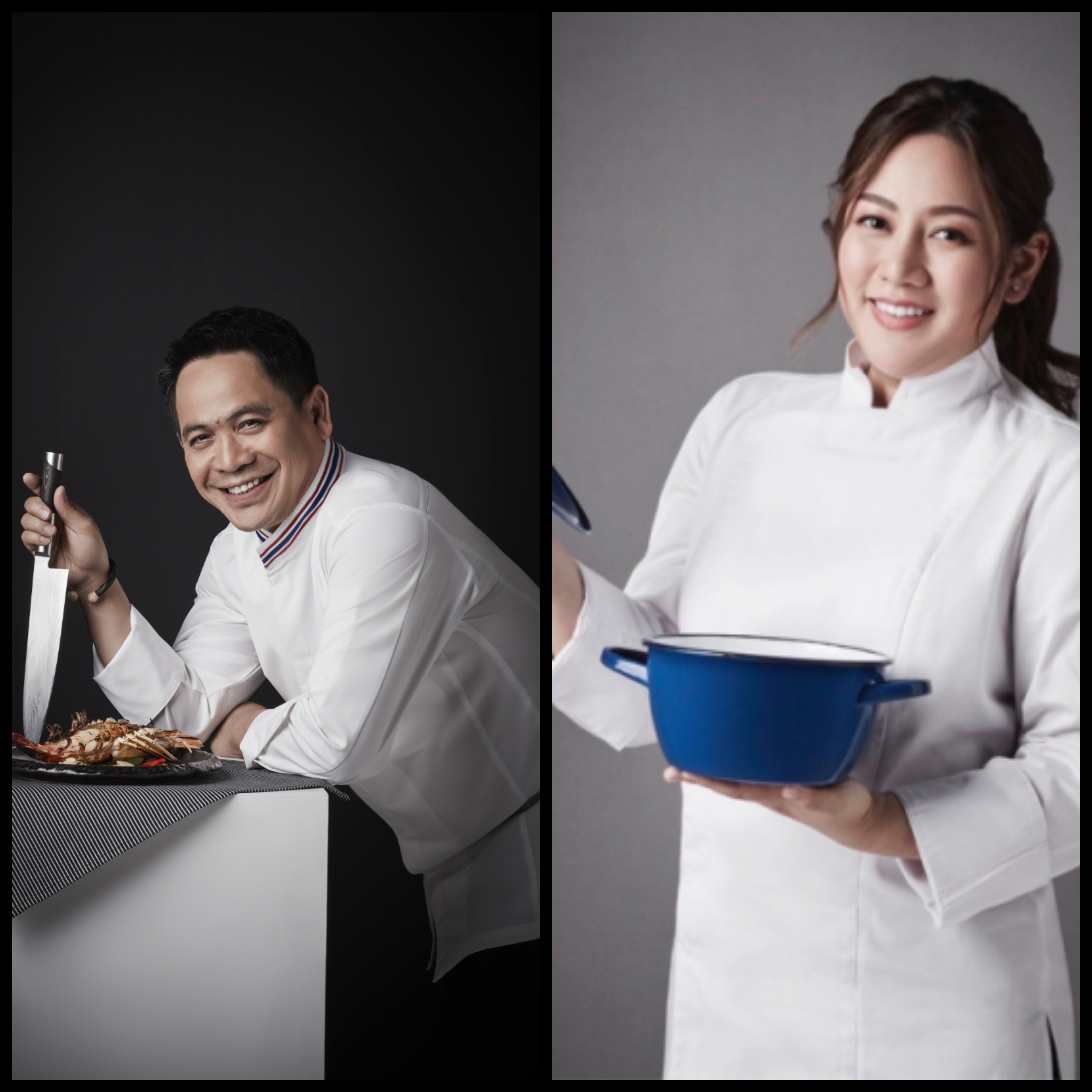 Chef Chumpol and his sous chef, Chef Grace