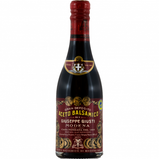 Acetaia Giusti IL DENSO Aceto Balsamico di Modena IGP GIUSTI 3 MEDAGLIE D'ORO RICCARDO G., CHAMPAGNOTTA, 250-ml-Flasche