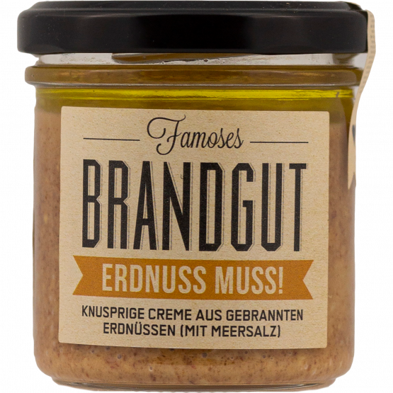 Brandgut Erdnuss Muss!, 160-g-Glas
