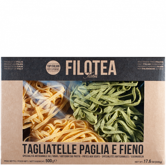 Filotea Nidi Tagliatelle Paglia e fieno, 500-g-Schachtel