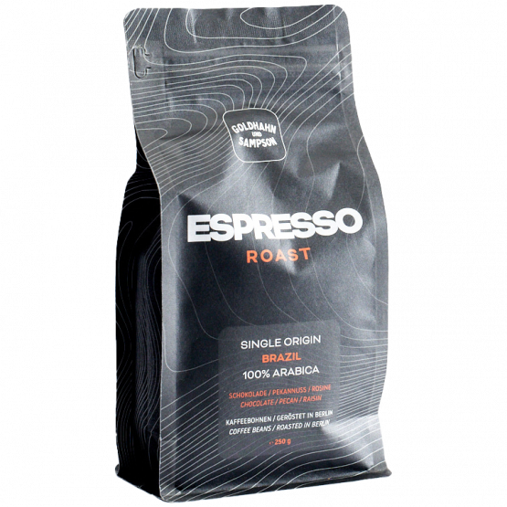 Goldhahn und Sampson Brazil - Espresso Roast, 250-g-Beutel GundS