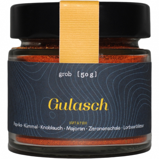 Goldhahn und Sampson Gulasch, 50-g-Glas