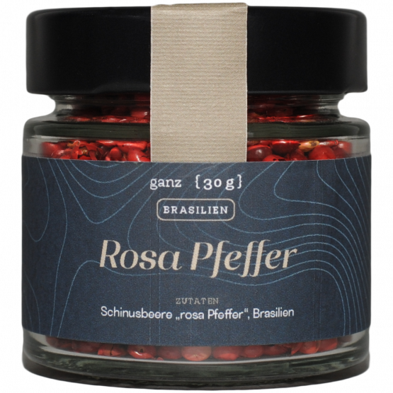 Goldhahn und Sampson Rosa Pfeffer, 30-g-Glas
