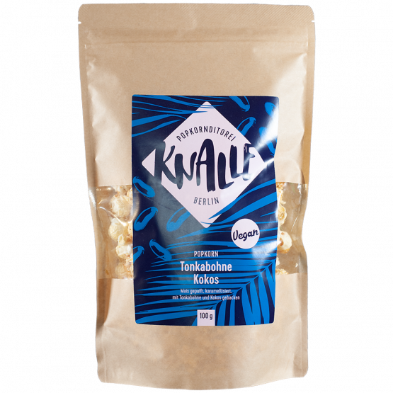 Knalle Popkornditorei Tonkabohne Kokos (vegan), 100-g-Tte