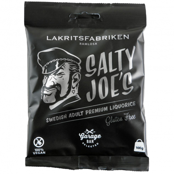 Lakritsfabriken Salty Joe's, 100-g-Tte