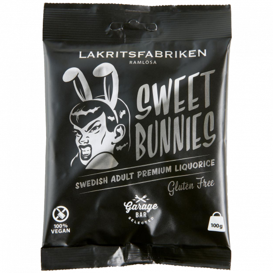 Lakritsfabriken Sweet Bunnies, 100-g-Tte