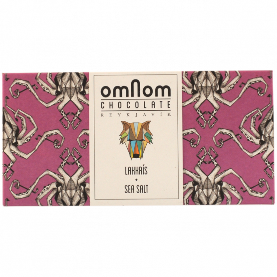 Omnom Lakkrs + sea salt, 60-g-Tafel