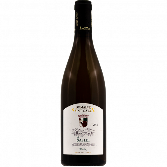 Saint Gayan Ctes-du-Rhne Villages blanc Sablet l'Oratory Rhne 2023