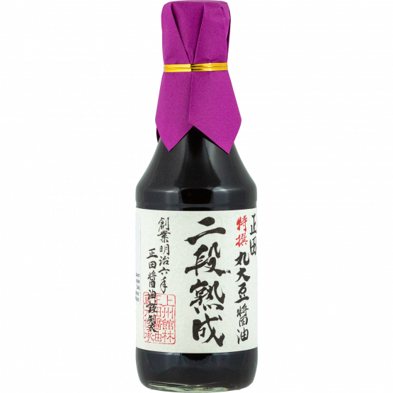 SHODA Shoyu Nidan-Jyukusei, Sojasauce, GMO-Frei, Spitzenqualitt, Shoda, 300-ml-Flasche
