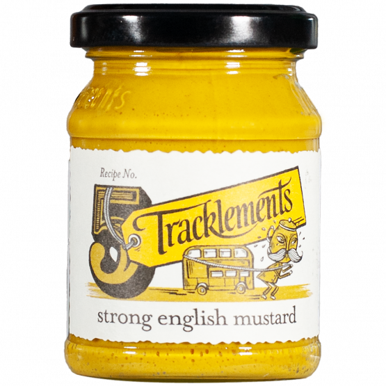 Tracklements Strong english mustard, 140-g-Glas