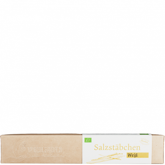 Wohlfarth Schokolade Salzstbchen Wei, 75-g-Schachtel