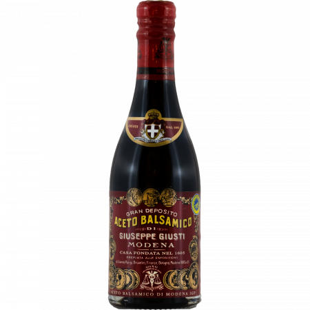 Acetaia Giusti IL DENSO Aceto Balsamico di Modena IGP GIUSTI 3 MEDAGLIE D'ORO RICCARDO G., CHAMPAGNOTTA, 250-ml-Flasche