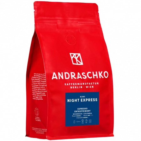 Andraschko Night Express - Espresso, 500-g-Beutel Espresso koffeinfrei