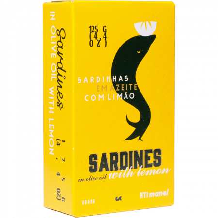 Ati Manel Sardines  l'Huile d'Olive et Citron, 125-g-Dose